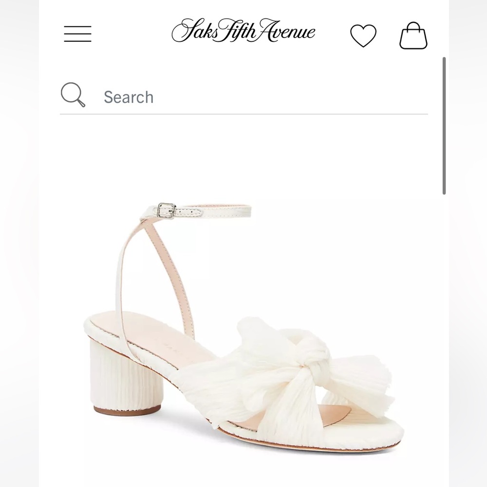 Loeffler Randall Brand New Dahlia Pleated Sandals in Pearl
